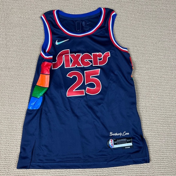 Nike Other - NIKE Philadelphia 76ers City Edition Dri-fit Nba Swingman Jersey In College Navy
